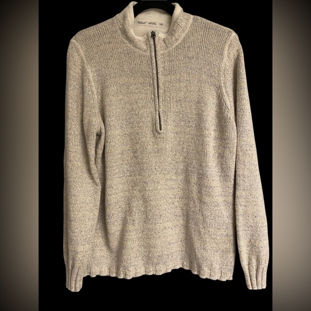 Woolrich Women's 1/4 Quarter Zip Mock Neck Pullover Wool Blend Sweater Size XL